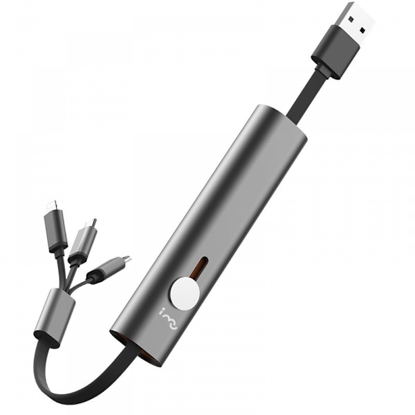 Metal Tre-i-en-Data Kabel Type-C Micro USB Egnet til