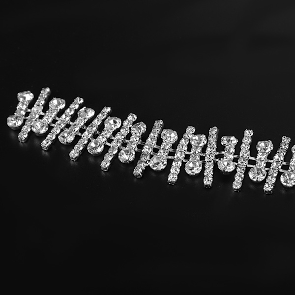 1 Yard Rhinestone Crystal Chain Craft Sy på kläder Väska Handarbete DIY Dekoration (#2)