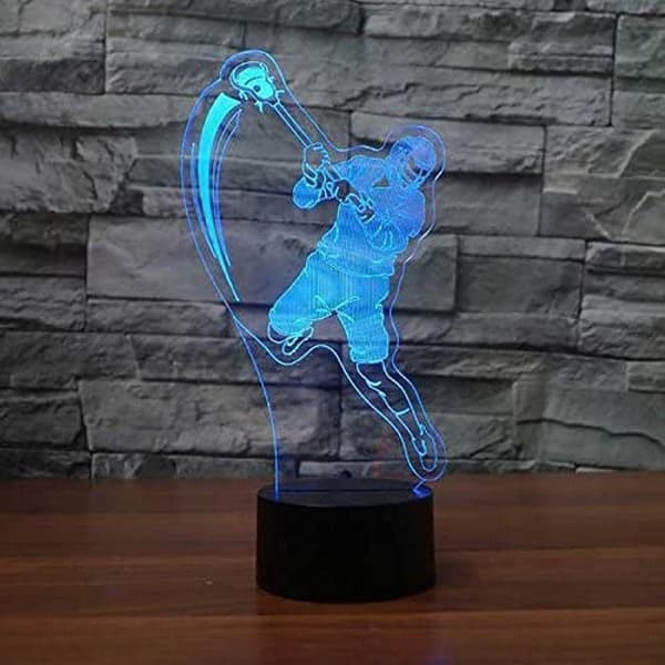 Mode Gave 3D Natlamper Lacrosse Spiller Touch Bord Des