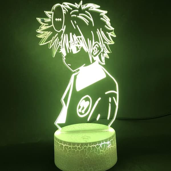 Hunter X Hunter 3D Illusion Natlyslampe med Smart Touch, Ideel Gave til Hjemindretning Børn