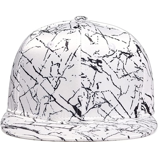 Klassisk Snapback-caps Hip Hop Flat Bill Visor Cap - Unisex Ad E