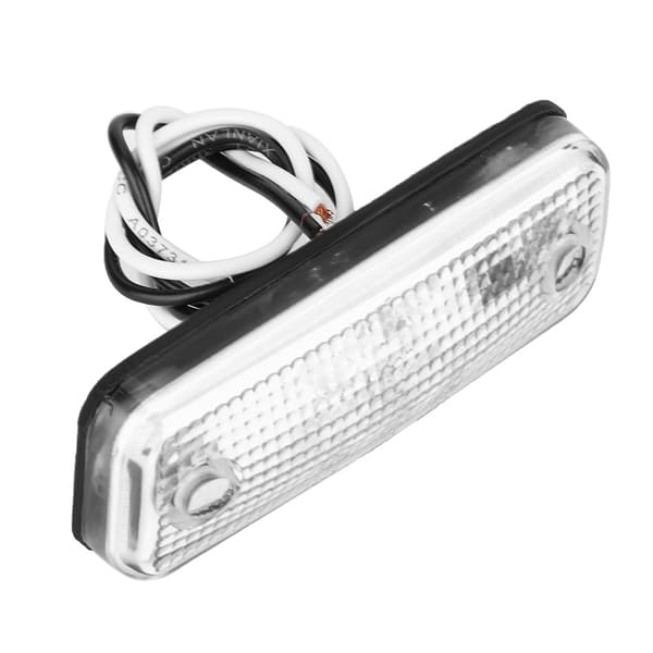 Universal 4 LED Super Lys Lastbil LED Sidemarkerlys Blinklys (Hvid)