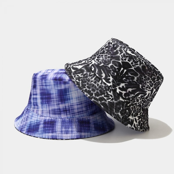 Hink med Tie Dye Vändbar Fiskare Sommar Strand Solhatt A