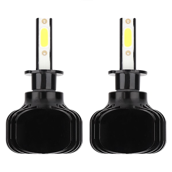 2 stk H3 60W Stor Effekt Hvit Lys Fanløs Type Bil LED Hovedlys L5 Bygget Inn Kjøring