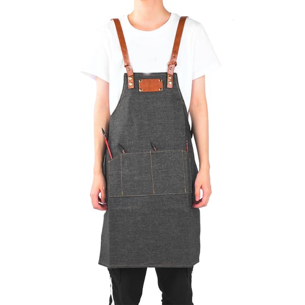 Barnemaling Forkle Bomull Denim Vannfarge Pigment Drwaing Forkle for Kunstlaging