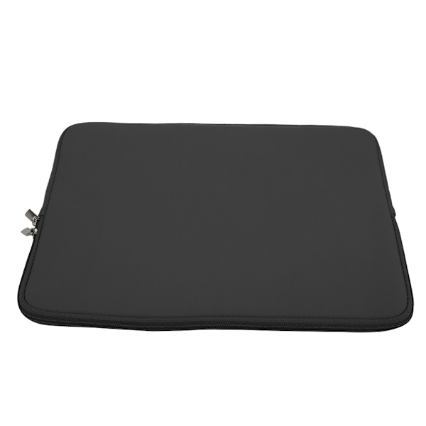 Solid Farve Laptop Sleeve Notebook Håndtaske Bære Etui Lynlås Strømforsyning TaskeSort 14 Tommer