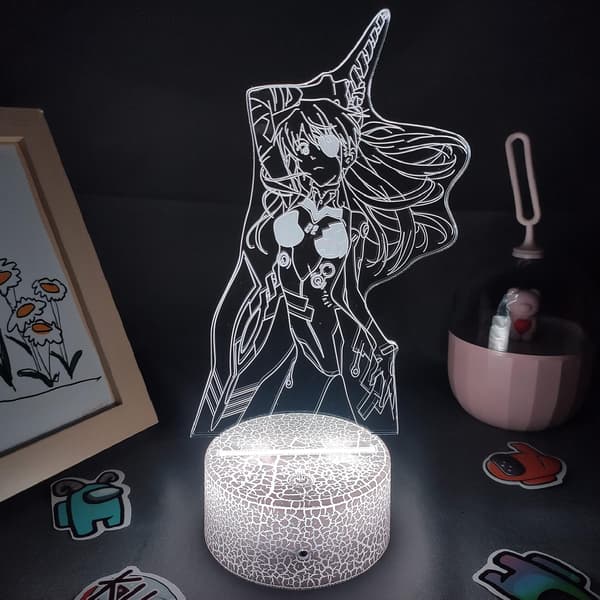 CLYARTPSAnime Evangelion 3D LED Lampe EVA-01 Test Type Figur