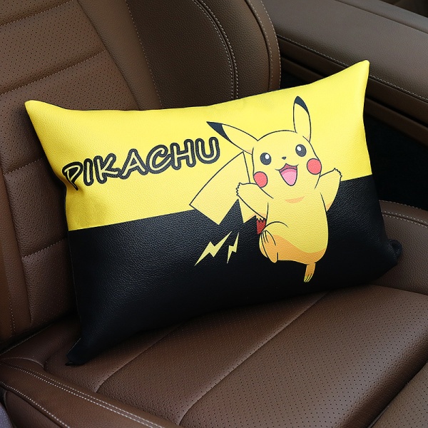 Bilstolbelte i silikon med Pikachu-skulderputer (to)