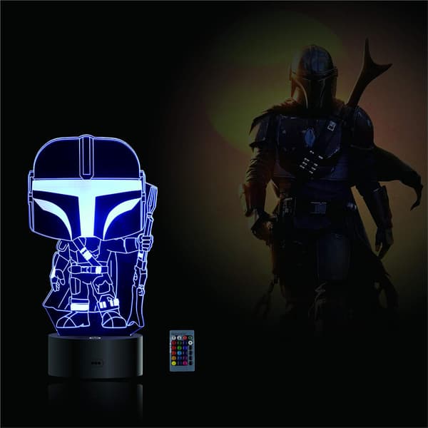 3D Illusjon Star Wars Nattlys, 4 Mønstre med Tidsfunksjon