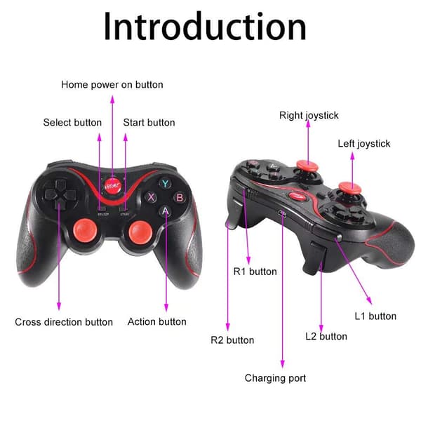 Mobilspil Controller, Trådløs Bluetooth GamePad Joystick Spil Controller Til Android TV Box Tablet