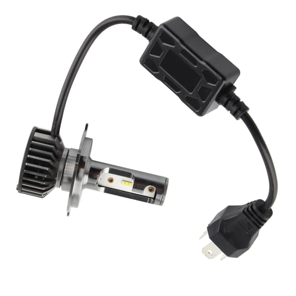 LED Bilfrontlys Super Lys Erstatning Bilfrontlys Pærer Kortslutning Beskyttelse Mini Auto Lamper H4