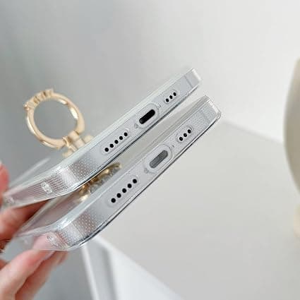 Kompatibel med iPhone 13 Cover, Klar Glitrende Bling Laser S