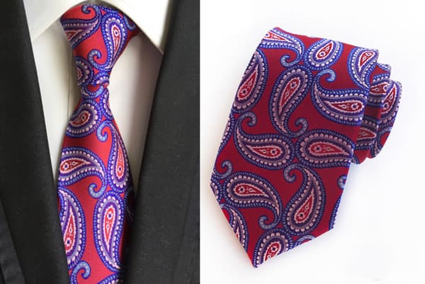 Nytt Klassisk Paisley Silkeslips for Menn