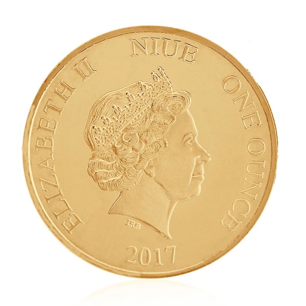 Gull Elizabeth II mønster samleobjekt metallmynt minnemynt suvenir kunst samle
