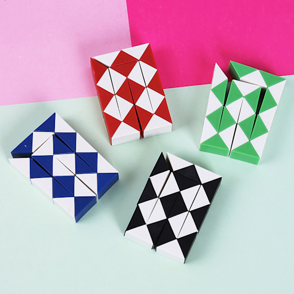 Mini Twist Puzzle Leker Plast Slange Twist Puzzle Pedagogisk Spill Leker for Gutter Jenter Gave