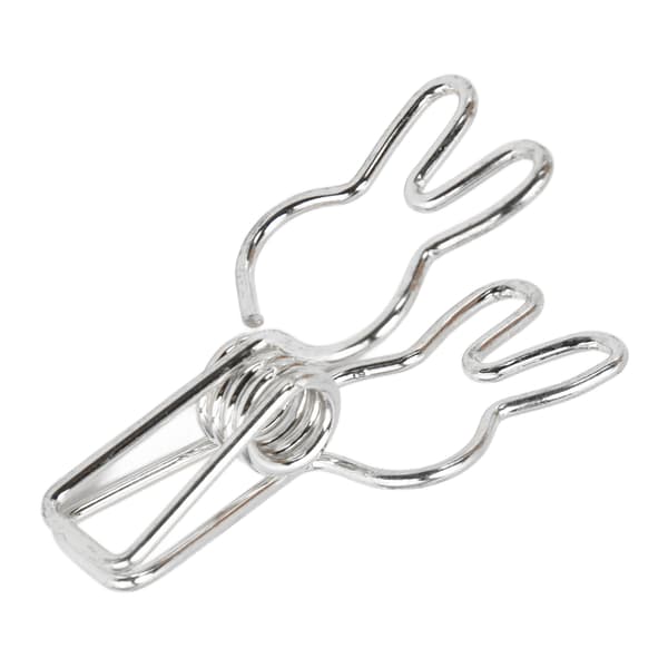 20 stk klips Multipurpose Multifunction Elektroplettering Hul Metall Binder Sterk FjærklipsSølv