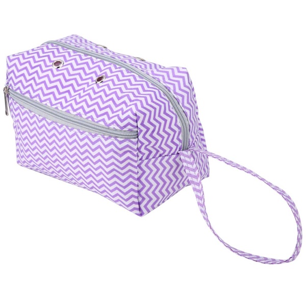 Holdbar og blød opbevaringspose til uld hæklede værktøjer tøjtrøjer (Square Purple S)