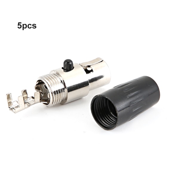 5 kpl 4-napainen naarasliitin Mini XLR -audiomikrofoniliitin