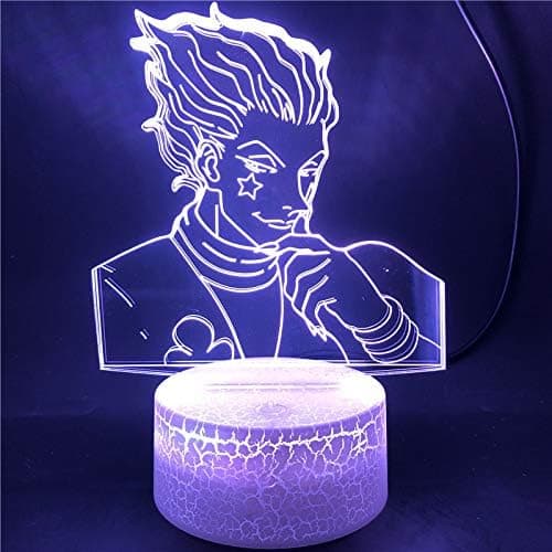 Hunter X Hunter 3D Illusion Natlampe Smart Touch, Ideel Gave til Hjemindretning Børn