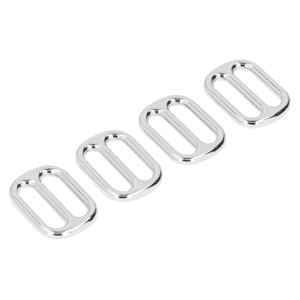 Justerbart spänne med pläteringsprocess DIY matchande fint utförande bärbar metallspänne silver
