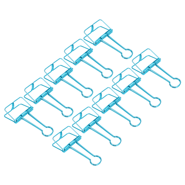 51mm 30 kpl Binder-klipsit Vahva puristusvoima Metalli Ontto Häntä Klipsit Mini Binder-klipsit Paperi Klipsit Toimistoasiakirja Sininen