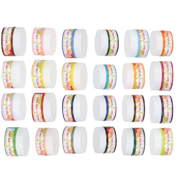 24 färger professionell akrylfärg set DIY ritning måleri pigment konstnär väggfärg