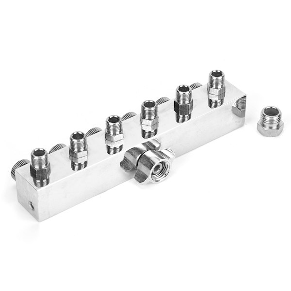 Multifunktionell justerbar aluminium luftslangdelare Airbrush adapter passande tillbehör #2