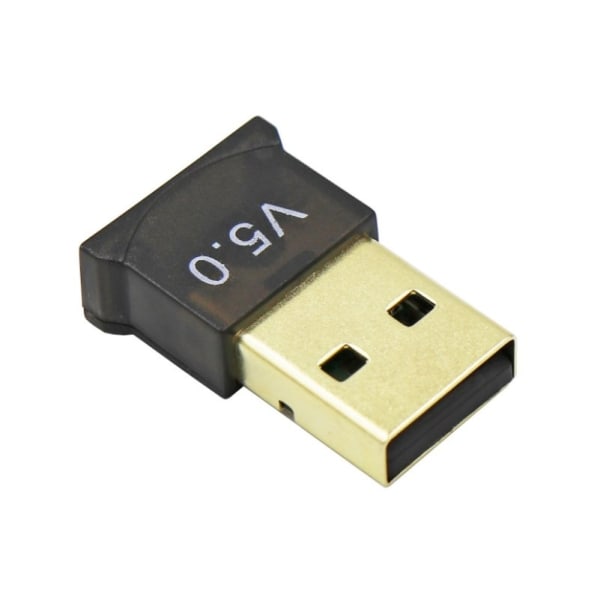 5.0 Bluetooth Adapter USB Adapter Desktop Computer Driverfri Adapter Bluetooth Audio Receiver， 2pack