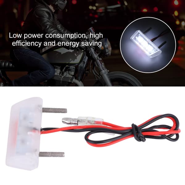 Motorcykel LED Bakljus Bromsljus Nummerplåtshållare Universal