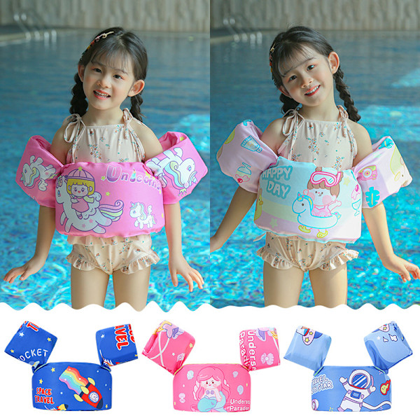 Børne Svømmevest Redningsvest, Toddler Floaties med Arm Vinger til 3 4 5 6 7 År Gamle Børn Type 1