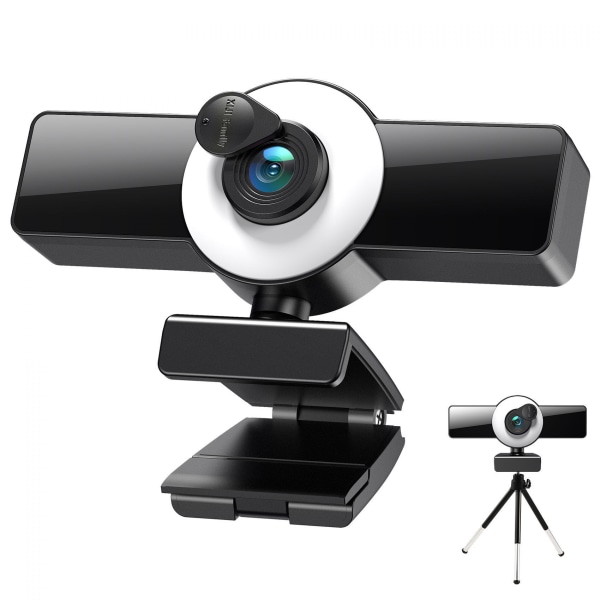 Full HD-webbkamera, USB 2k-webbkamera, för dator, autofokus USB W 2K