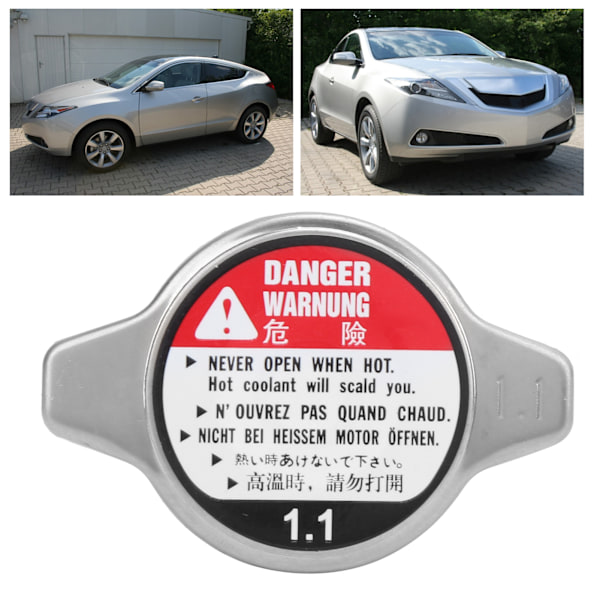 Bilradiatorhætte 19045‑RAA‑003 1640131520 Aluminium Legering Udskiftning til ACURA 1992‑2019