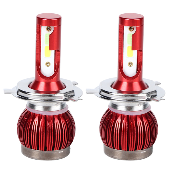 2 kpl FS35 H4 6000K/8000K 36W Auton COB LED-ajovalot 8000LM Sumuvalot