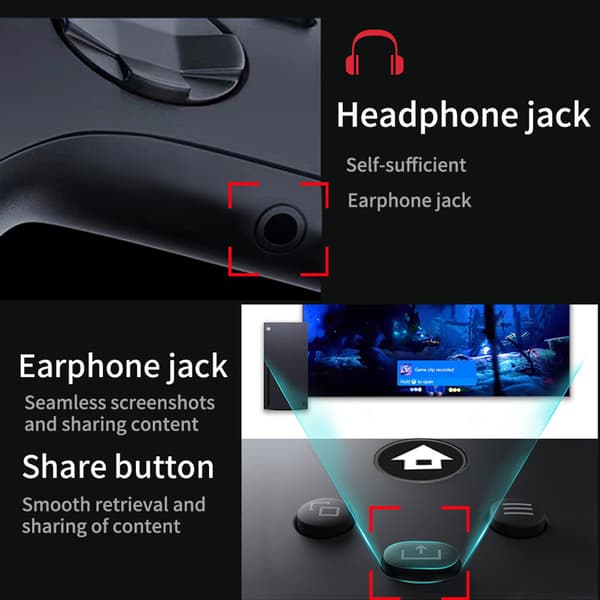Neutral 2.4G Trådløs Controller: Kompatibel med Xbox Series X/S (Xss) & PC, Gamepad til Gaming Red