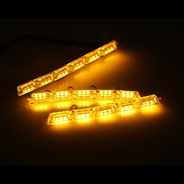 2 stk LED-Strips Lygter Dagkørelys DRL Blinklys 16-LED Modul