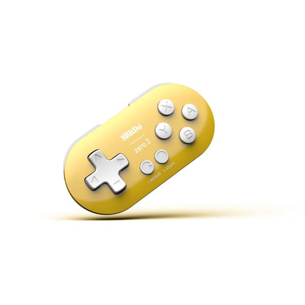 Zero 2 Bluetooth Gamepad Nøglering Størrelse Mini Controller til Yellow