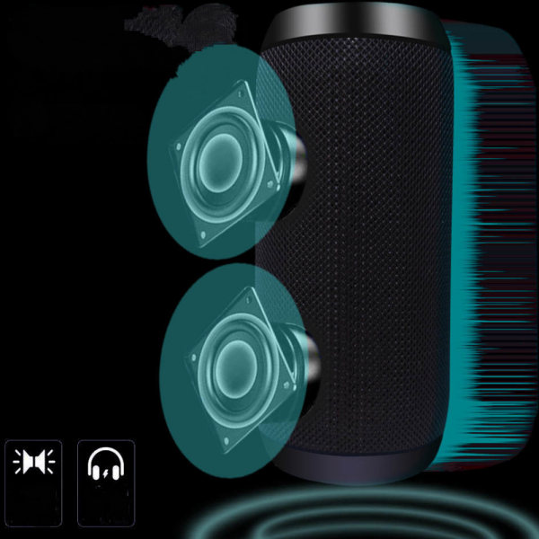 Bluetooth-högtalare, utomhus, bärbar, trådlös högtalare, Blu