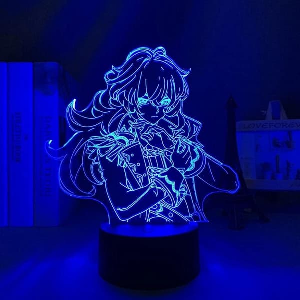 Genshin Impact Diluc lampe Spilllys 3D LED Nattlamper Tab