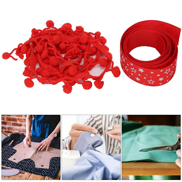 2 st 25 mm band/10 mm bolltryck band DIY presentförpackningsmaterial klädnad prydnad tillbehör Typ 1