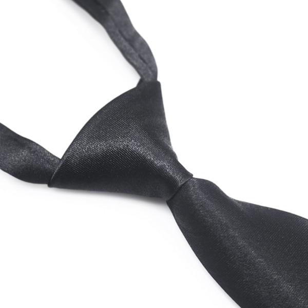 Justerbart ensfarvet slips til drenge, 36-50 cm