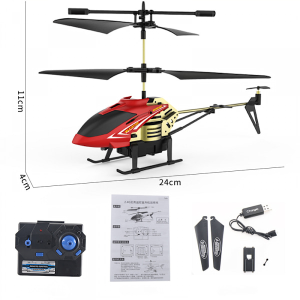 Fjärrkontrollhelikopter,  En knapp start/landning, 3,5 Ch