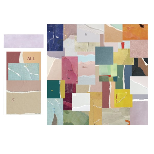 60 ark Scrapbook Materialpapper DIY Innovativ Utsökt Vintage Dekorativt Materialpapper för Scrapbook Notebook