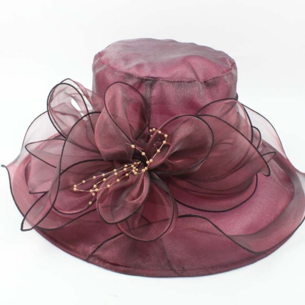 Kvinnor stor blomma Kentucky Derby Tea Party Fascinator Hat C A
