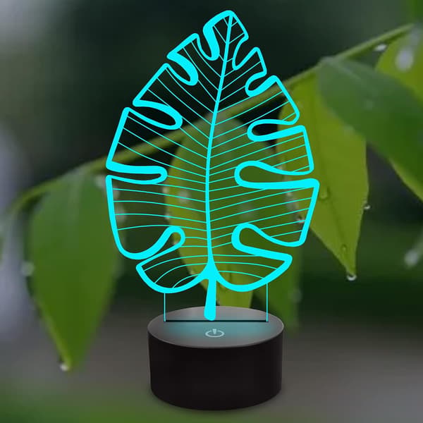 Monstera Blade Natlampe, Anywin 3D LED Natlamper med