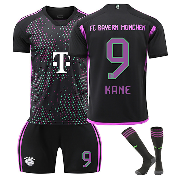 23-24 Bayern Away Fodboldtrøje Børns fodboldsæt No.9 Kane 24