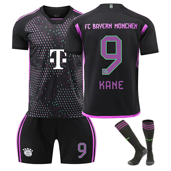 23-24 Bayern Away Fodboldtrøje Børns fodboldsæt No.9 Kane M