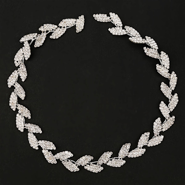 1 meter 1,5 cm bred Rhinestone Ribbon Treblad Design AAA Diamond Wrap Roll Dekorasjon