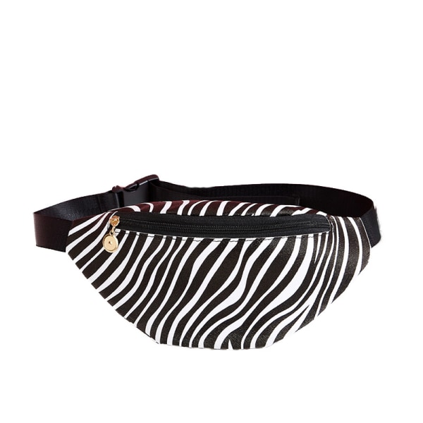 Vattentät Neon Midjeväska Resor Rave Vandring Utomhus Dam Midjeväska Zebra Print