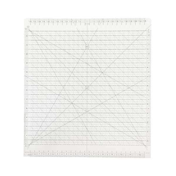 Skridsikker patchwork lineal i akryl til gør-det-selv stofskæring, patchwork, syning og håndværksskabeloner