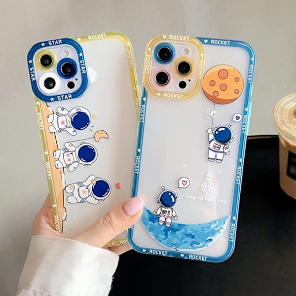 Kompatibel med iPhone 12 Pro Max Clear Case Kvinnor Flickor Cu